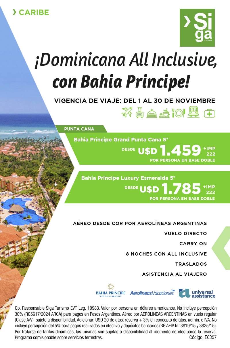 Punta Cana con All Inclusive! Caribe con vuelo directo por Aerolneas Argentinas ☀️