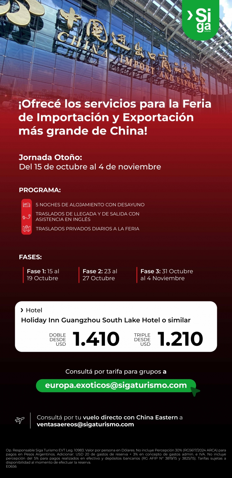 Feria de Cant�n: servicios listos para tus pasajeros a China 🇨🇳